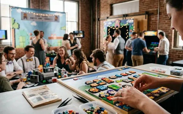 Alternative 8-Bit Video Game Themed Wedding in Philadelphia