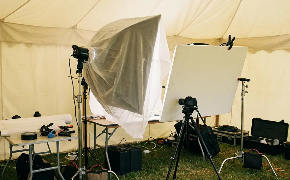 Image showing silver lighting setup